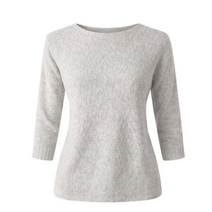 Vince Textured Boat Neck Sweater – Size M